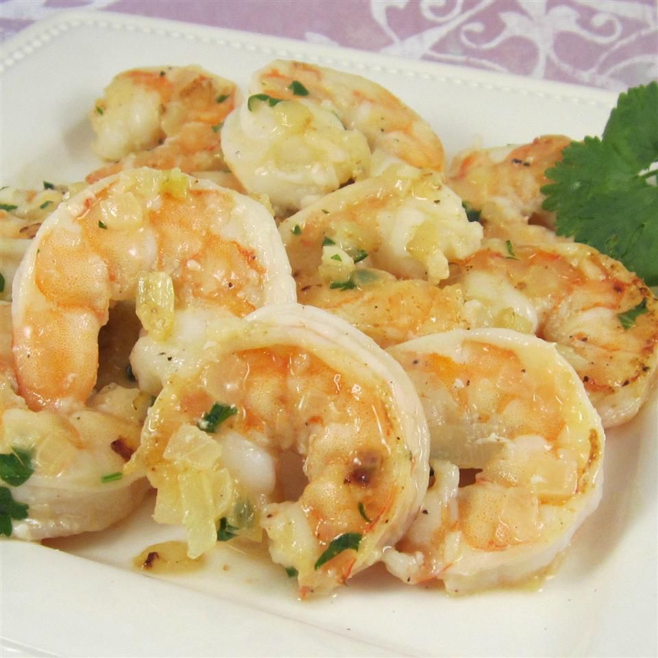 Sautéed Shrimp With Yellow Onion