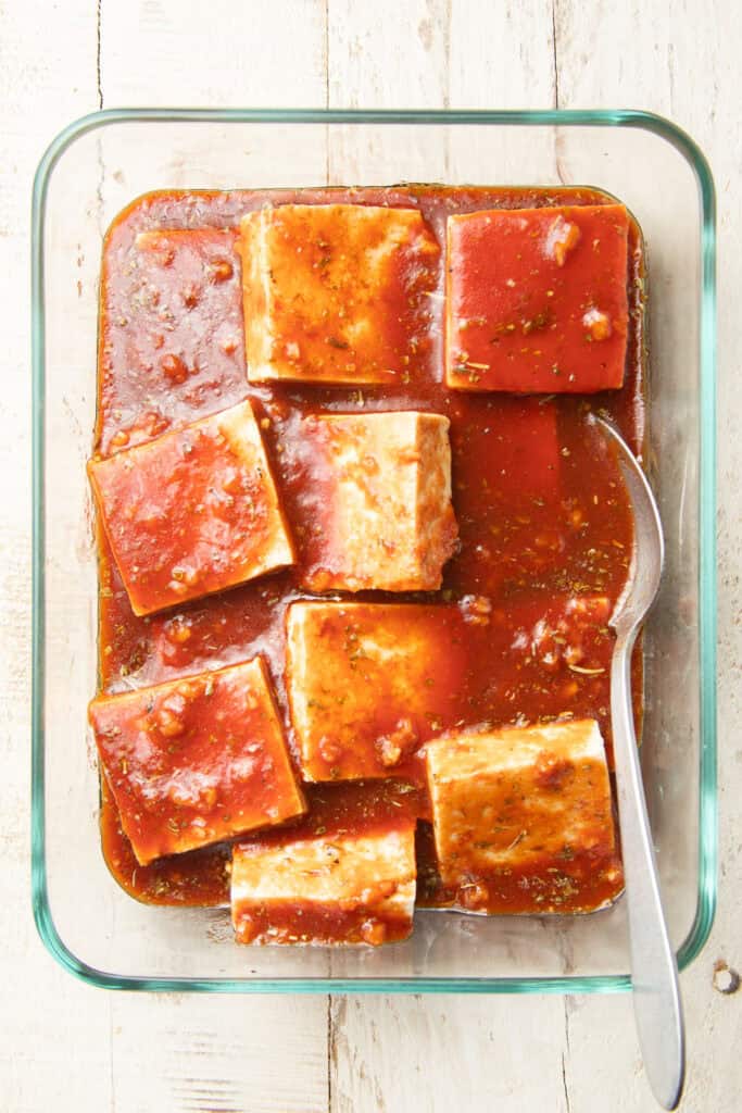Tomato Sauce Tofu